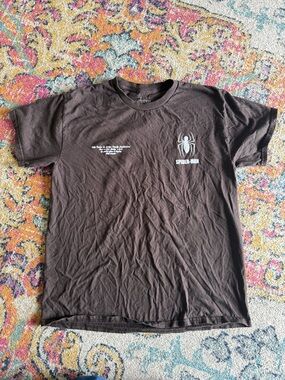 Spiderman Brown Short-Sleeve Tee with White Logo